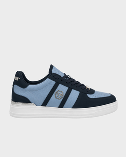 Niebieskie sneakersy ze skóry Low-Top - Image #0