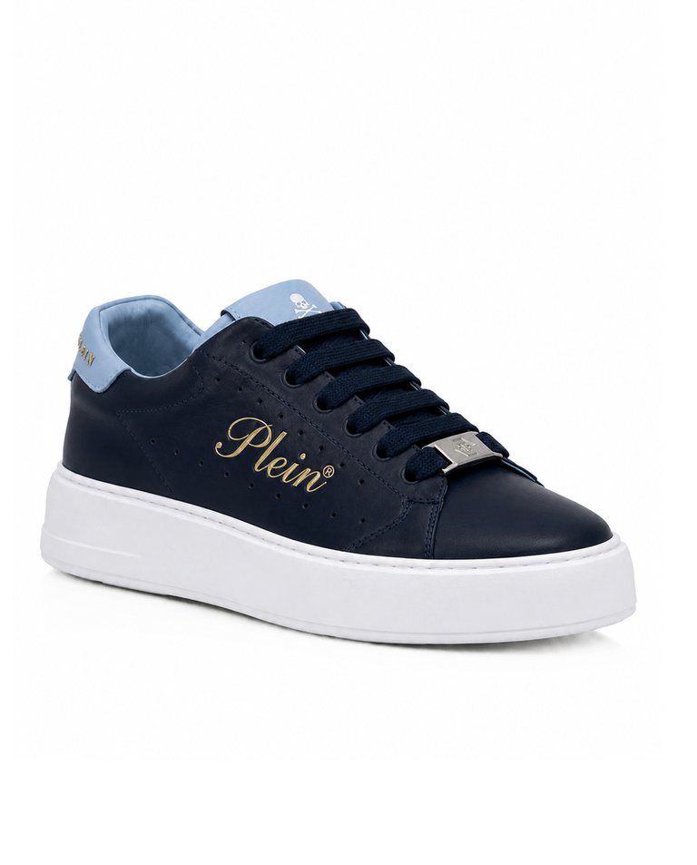 Sneakersy z błękitnymi detalami Low-Top Signature