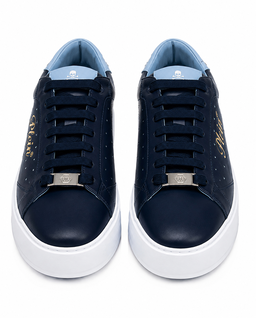 Sneakersy z błękitnymi detalami Low-Top Signature - Image #5