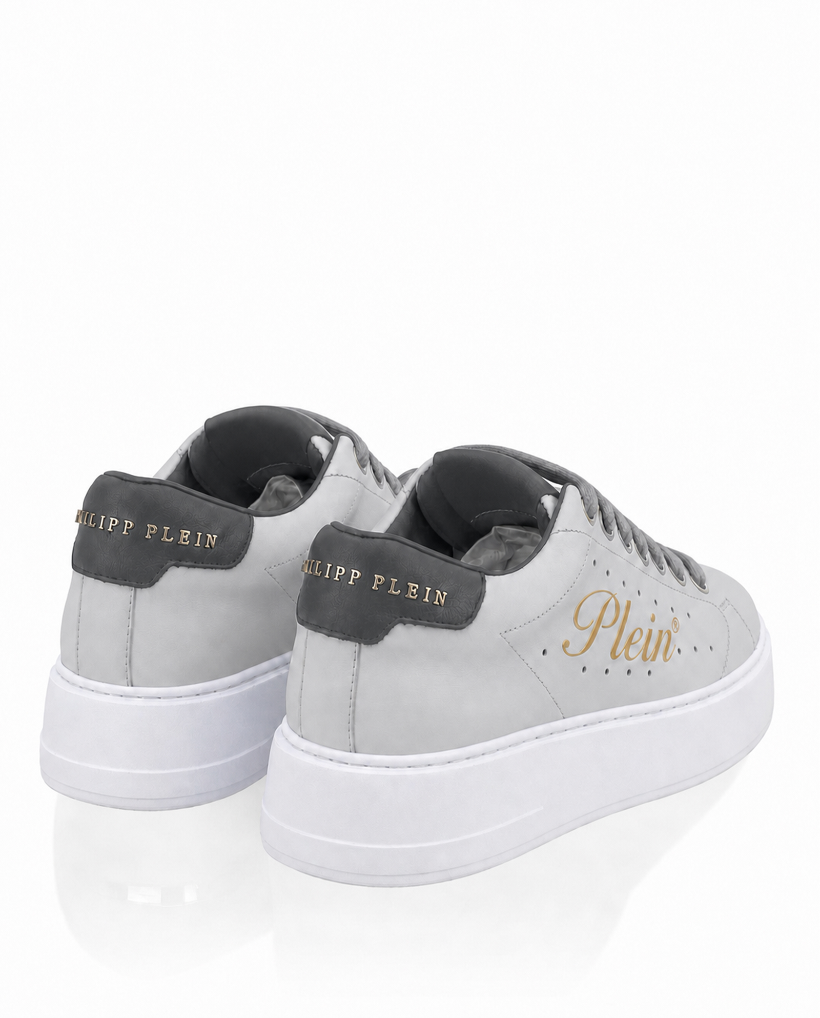 Szare sneakersy Signature - Image #5