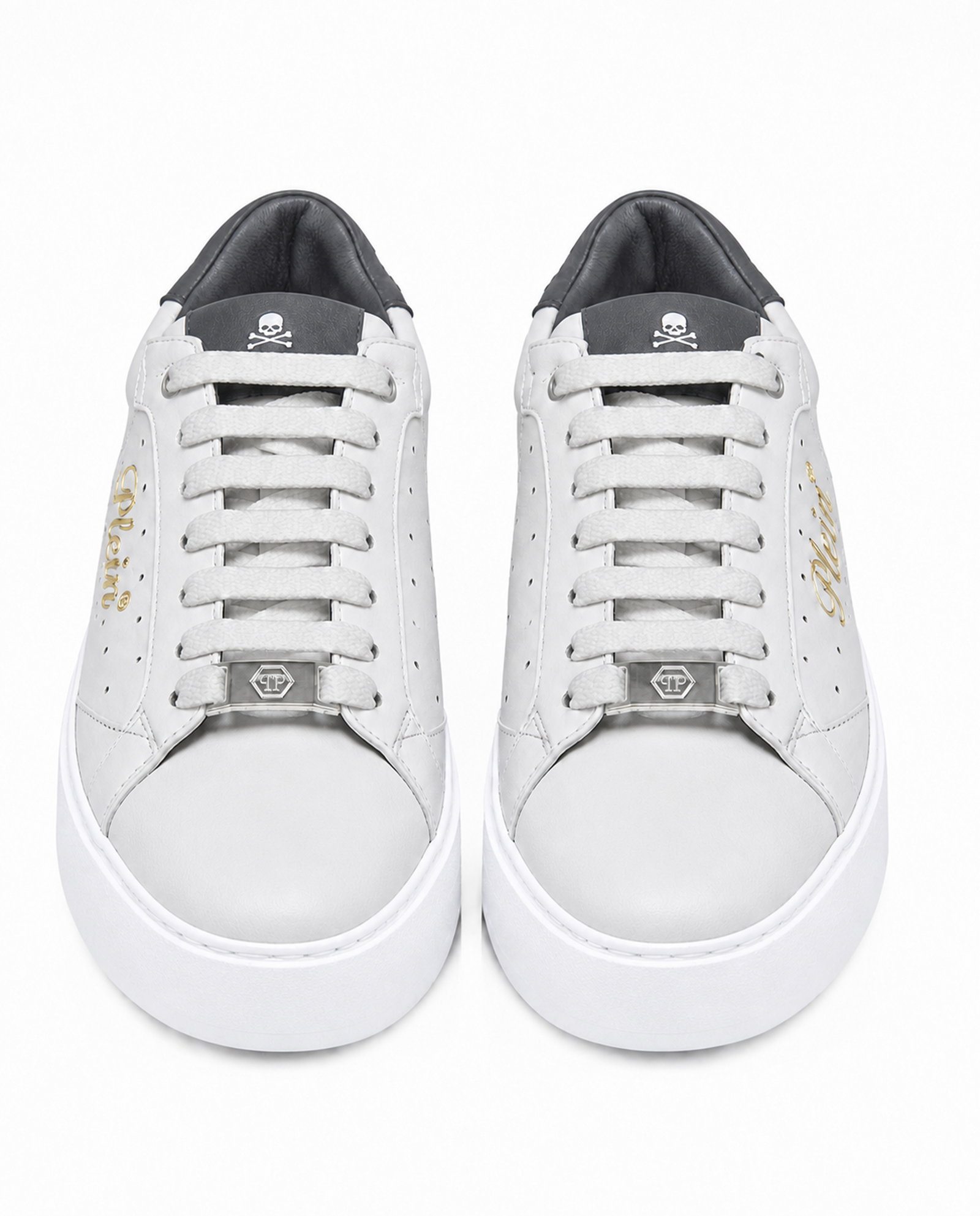 Szare sneakersy Signature - Image #7