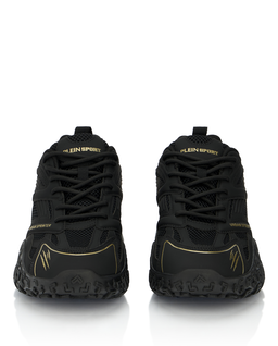 Czarne sneakersy ze złotymi detalami Urban Sprinter - Image #7
