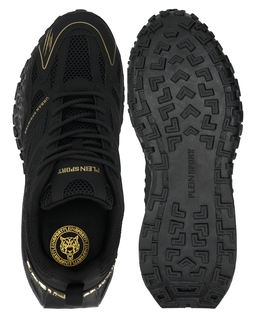 Czarne sneakersy ze złotymi detalami Urban Sprinter - Image #8