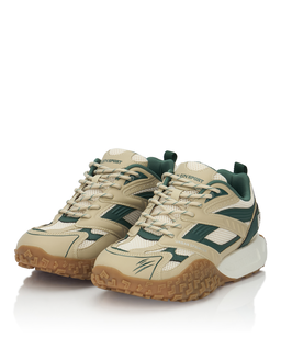 Beżowe sneakersy z zielonymi detalami Urban Sprinter - Image #6