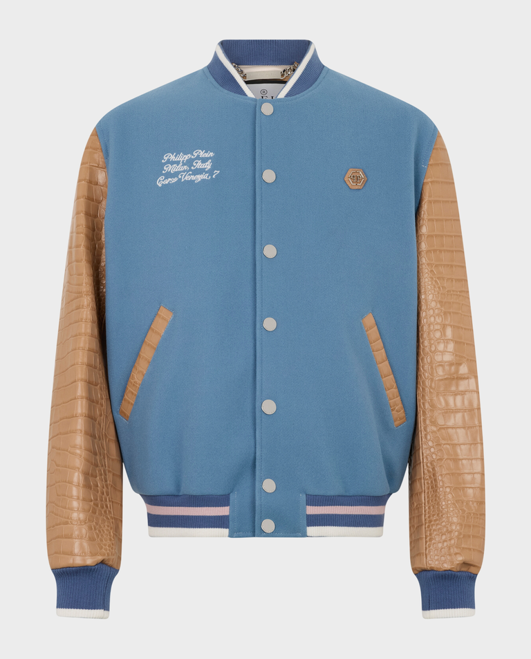 Błękitna kurtka Varsity Bomber Cocco