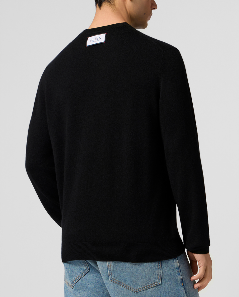 Czarny sweter z logo - Image #2