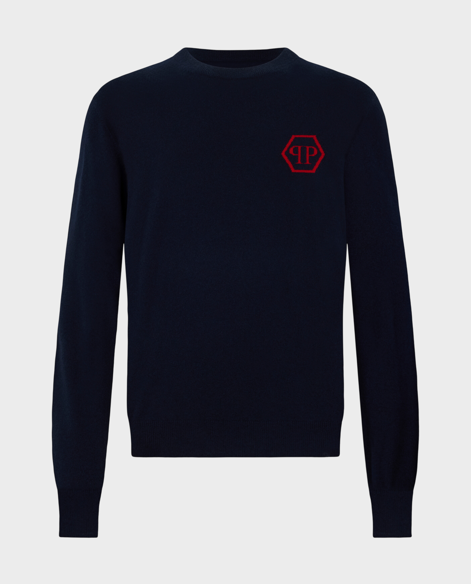 Granatowy sweter z logo - Image #0