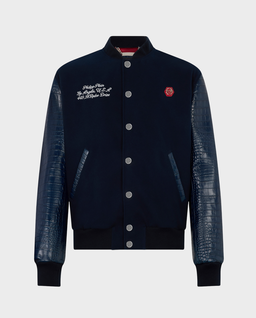 Granatowa kurtka Varsity Bomber Cocco - Image #0