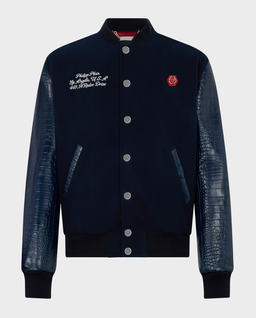 Granatowa kurtka Varsity Bomber Cocco - Image #0