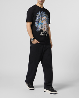 Czarny t-shirt z grafiką Teddy Yachting - Image #3