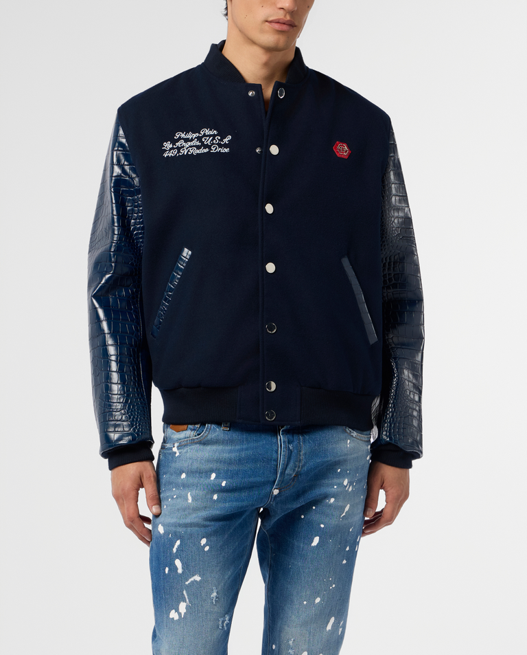 Granatowa kurtka Varsity Bomber Cocco