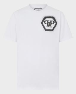Biały t-shirt Hexagon - Image #0