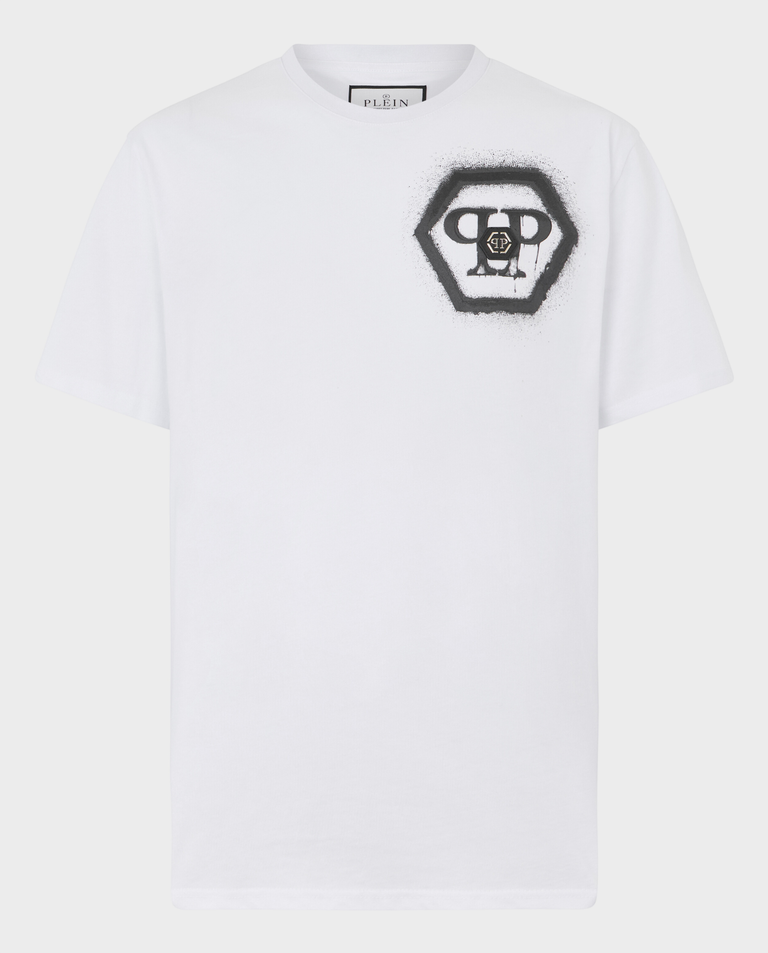Biały t-shirt Hexagon