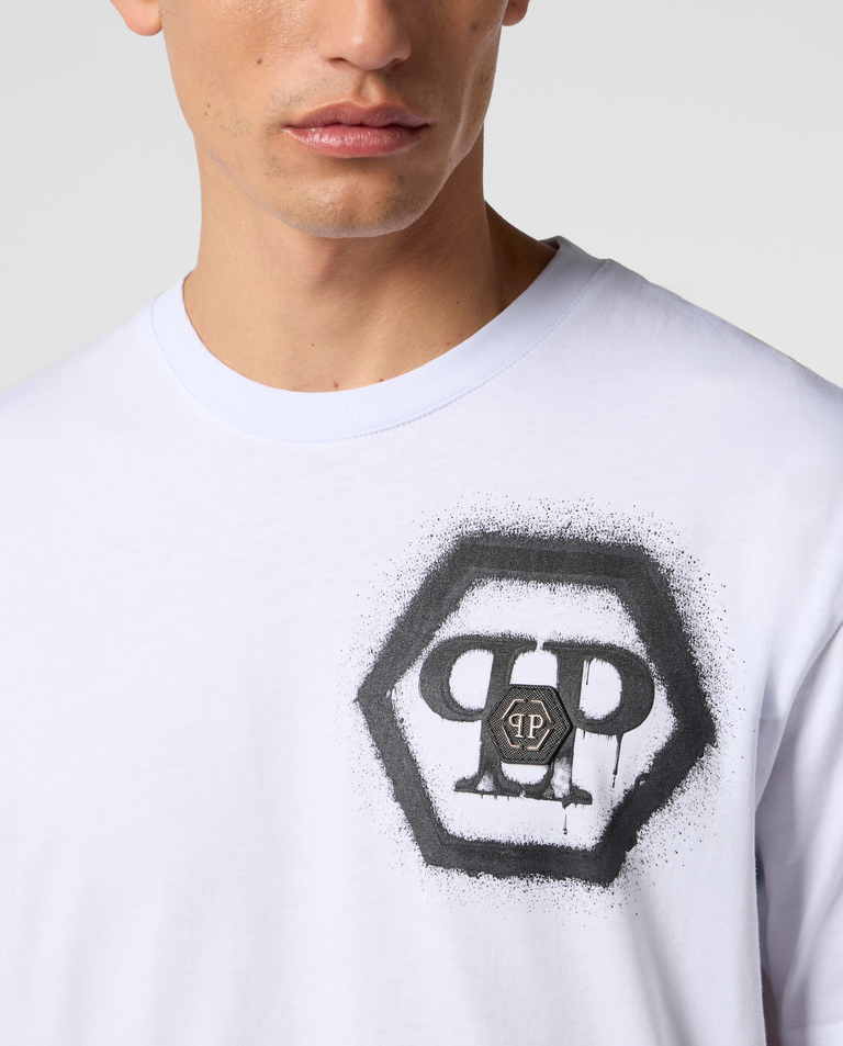 Biały t-shirt Hexagon - Image #4