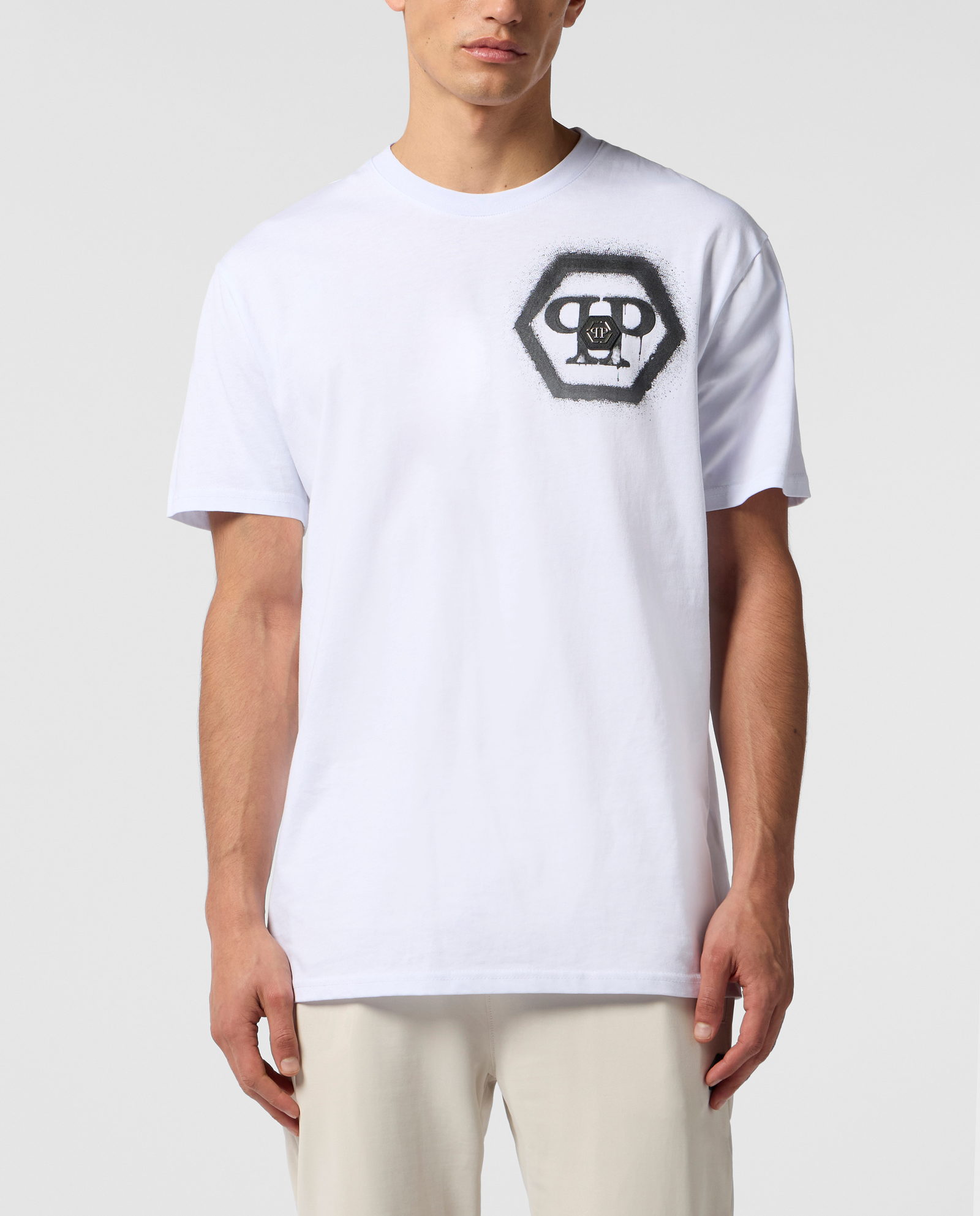 Biały t-shirt Hexagon - Image #1