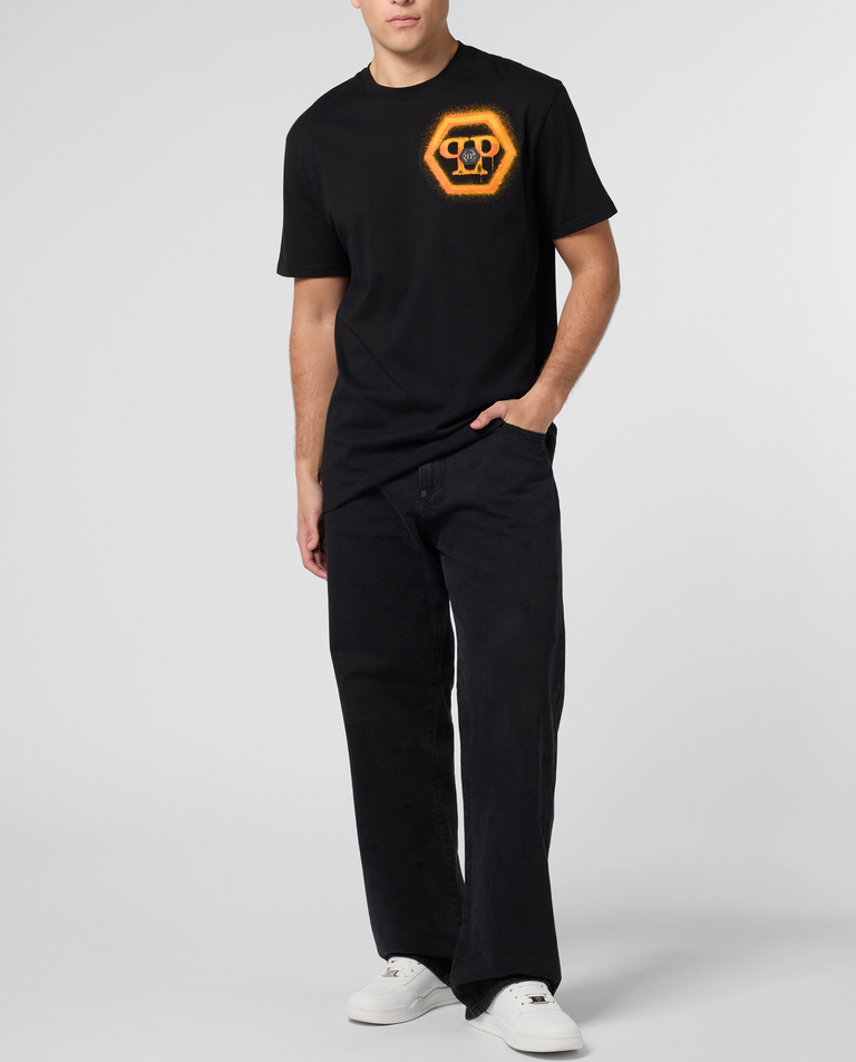 Czarny t-shirt Hexagon - Image #3