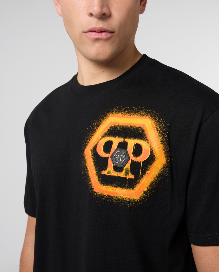 Czarny t-shirt Hexagon - Image #4