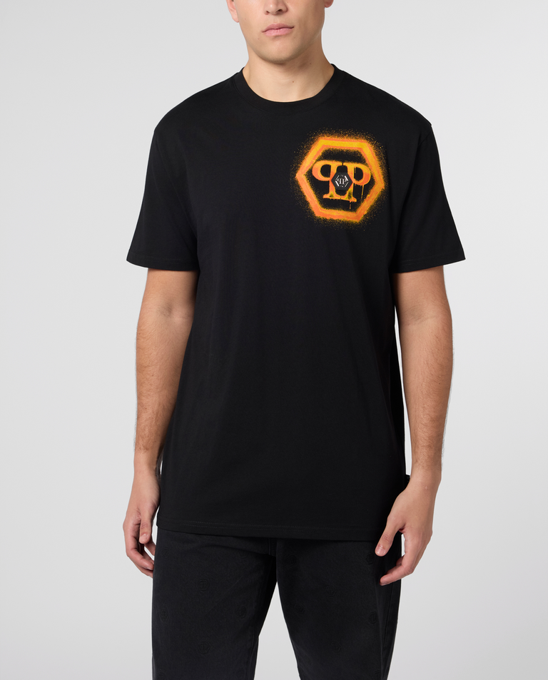 Czarny t-shirt Hexagon