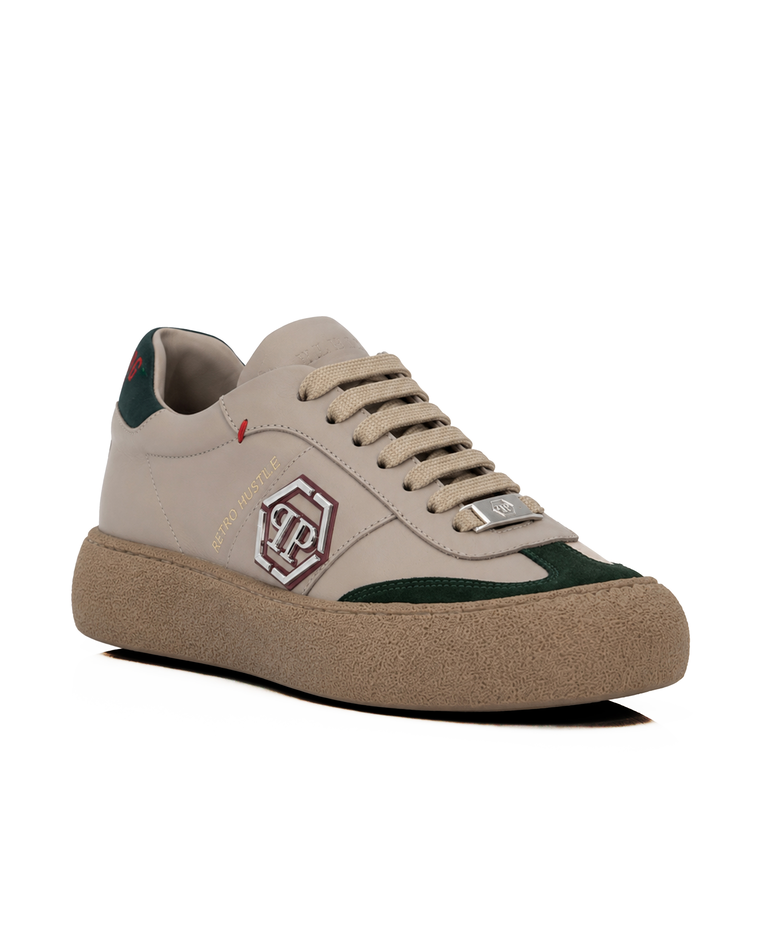 Beżowe sneakersy Retro Hustle
