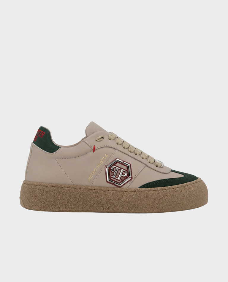Beżowe sneakersy Retro Hustle