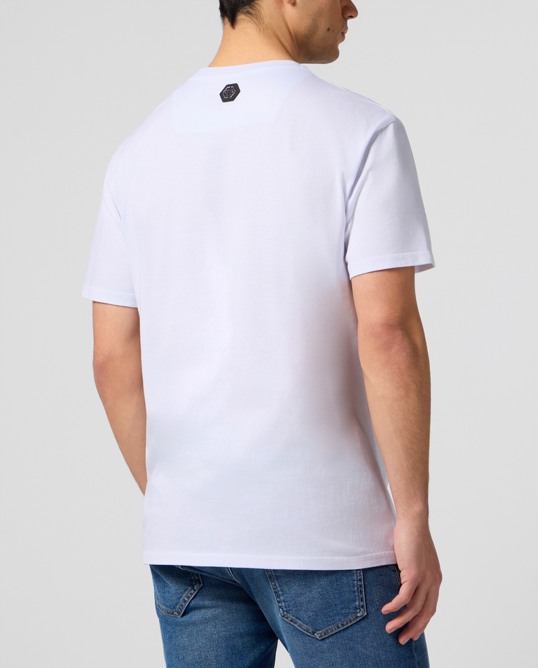 Biały t-shirt Crown Stones - Image #2