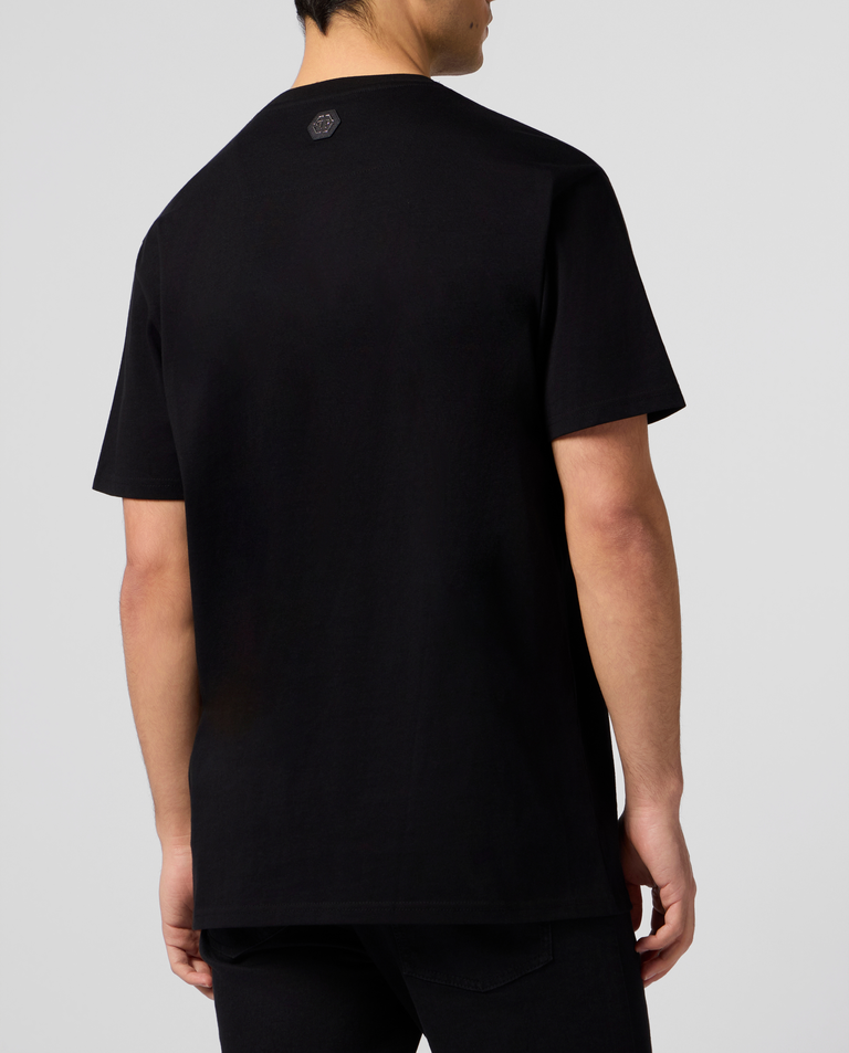 Czarny t-shirt Crown Stones - Image #2