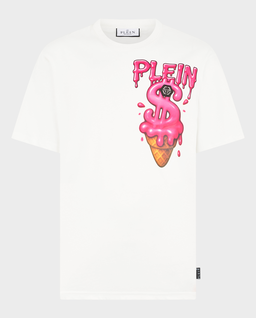 Biały t-shirt Ice Cream Dollar - Image #0