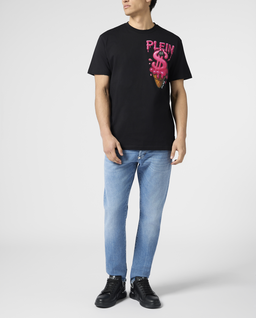 Czarny t-shirt Ice Cream Dollar - Image #3
