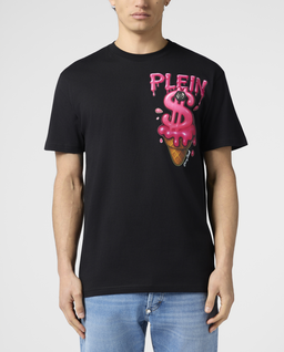 Czarny t-shirt Ice Cream Dollar - Image #1