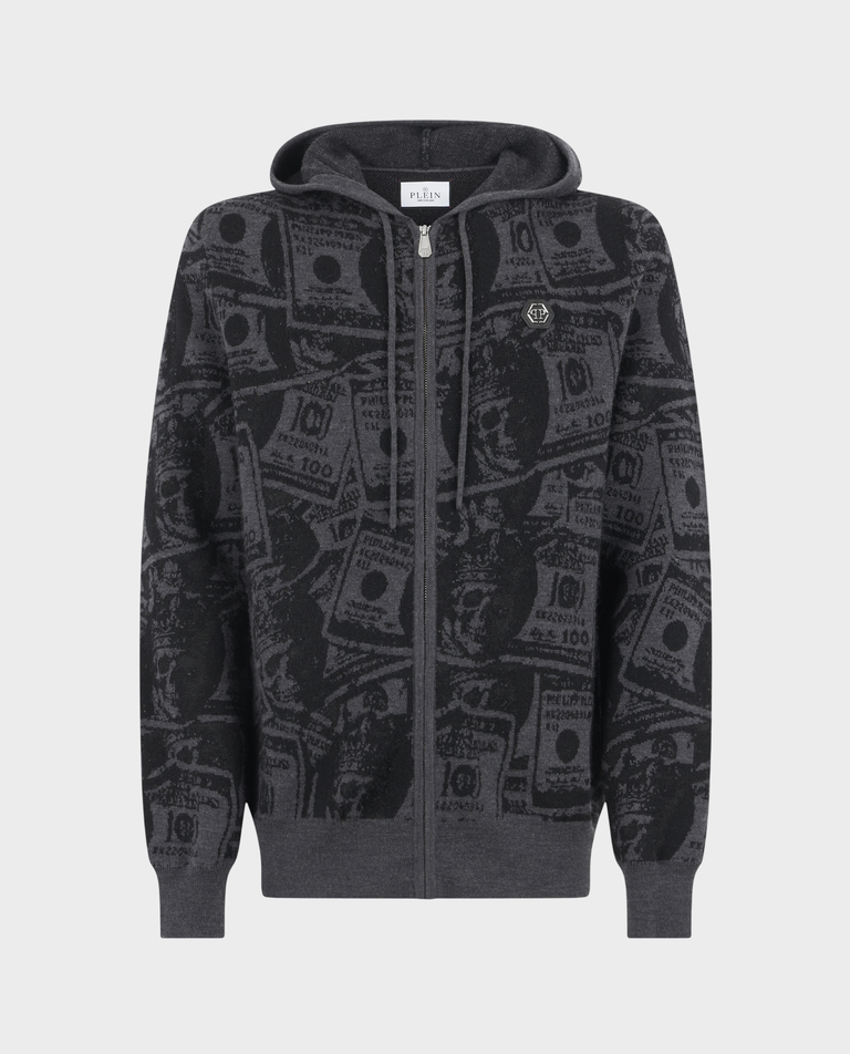 Czarna bluza z printem Dollar