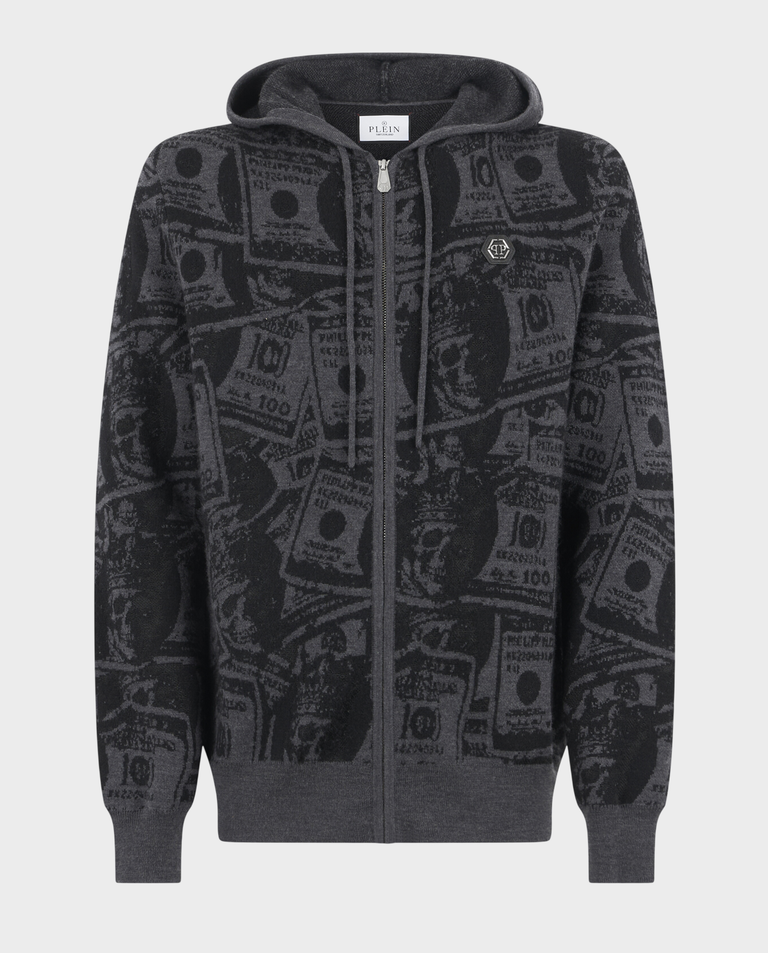 Czarna bluza z printem Dollar
