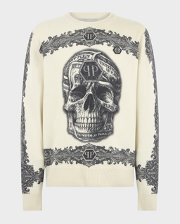 Kaszmirowy sweter Baroque Skull - Image #0