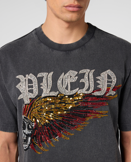 T-shirt z motywem orła i czaszki - Image #4
