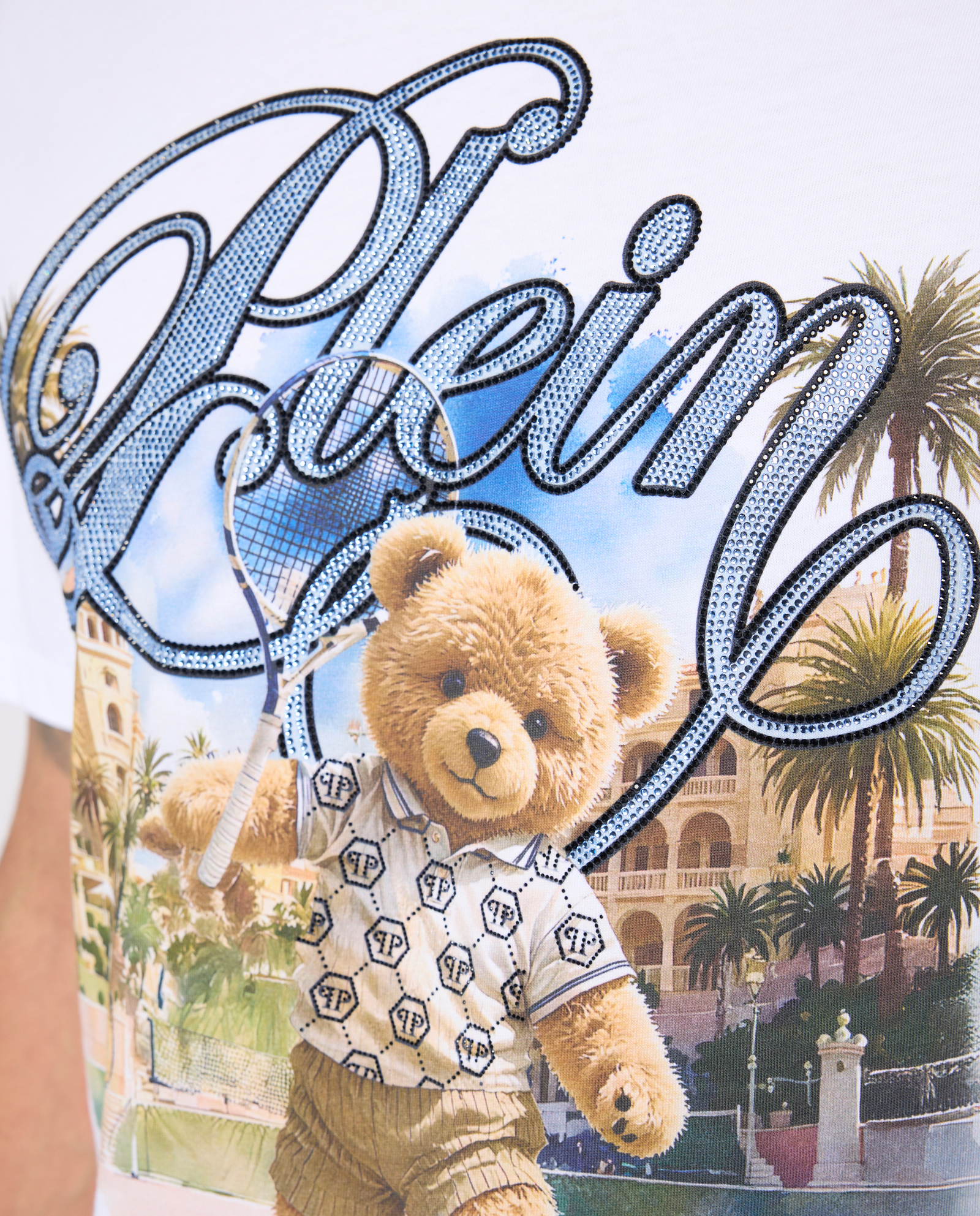 Biały t-shirt Teddy Tennis - Image #4
