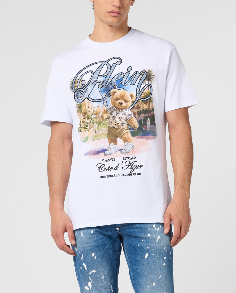 Biały t-shirt Teddy Tennis