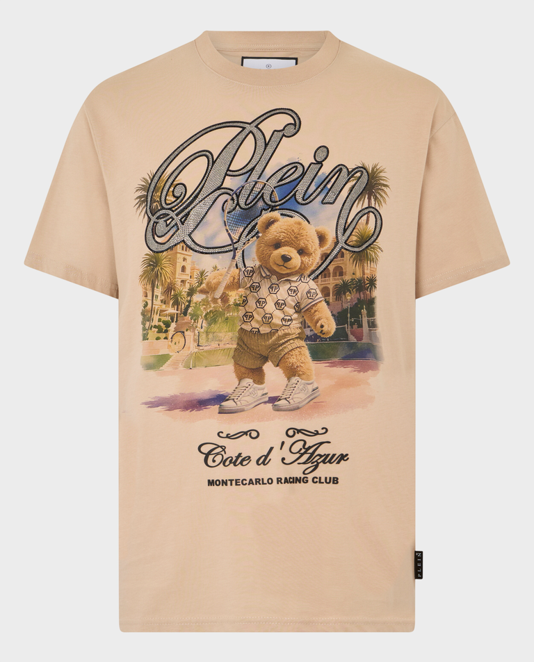 Beżowy t-shirt Teddy Tennis