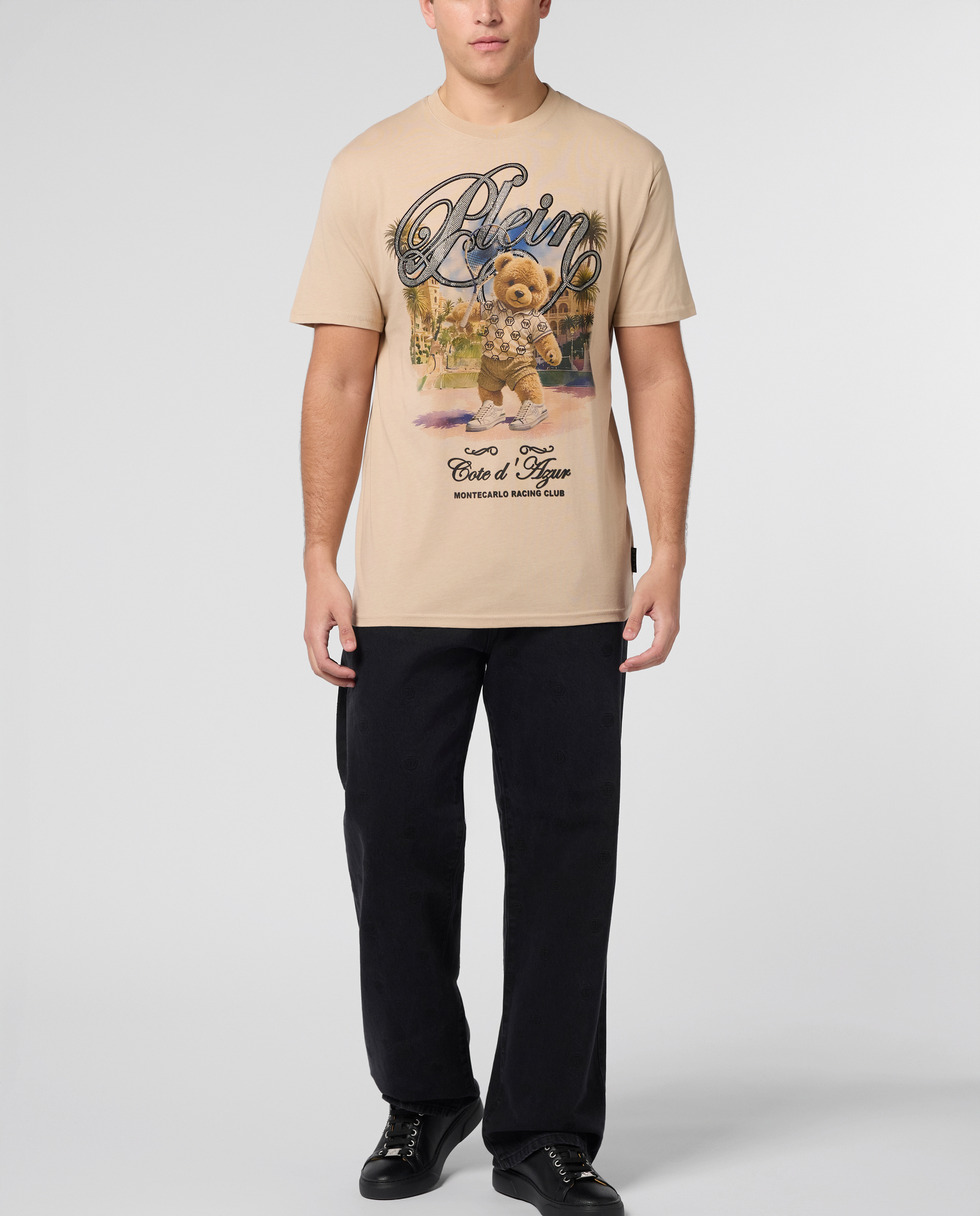 Beżowy t-shirt Teddy Tennis - Image #3