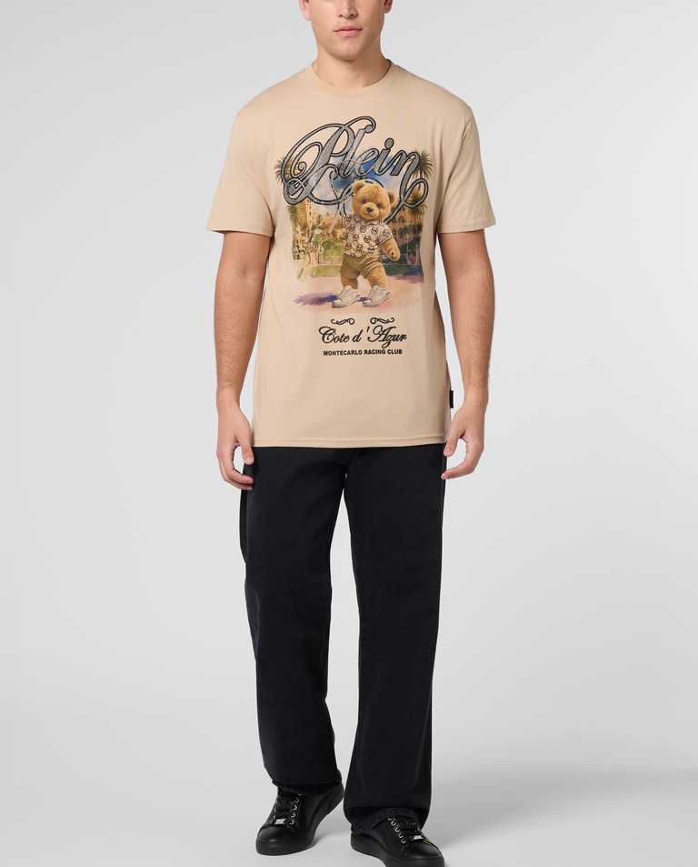 Beżowy t-shirt Teddy Tennis - Image #3