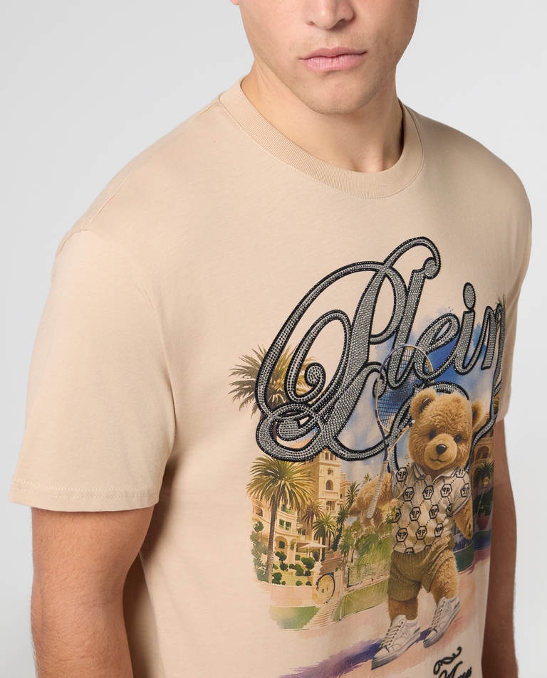 Beżowy t-shirt Teddy Tennis - Image #4