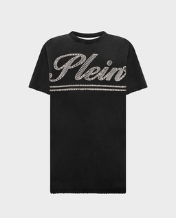 Czarna sukienka typu t-shirt - Image #0
