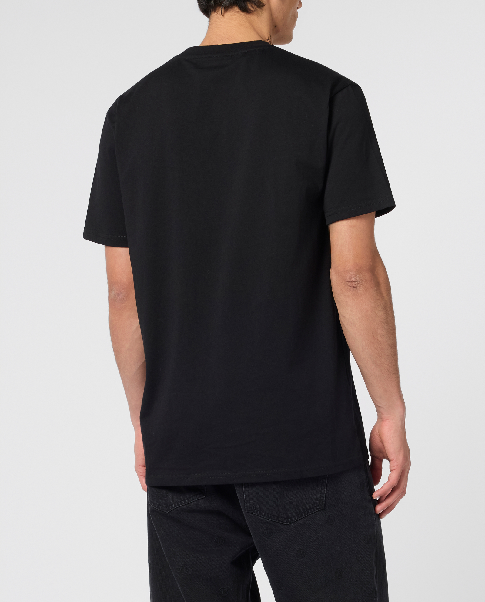 Czarny t-shirt z printem Skull Tattoo - Image #2