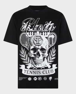 Czarny t-shirt Skull Tennis Club - Image #0