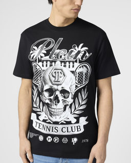 Czarny t-shirt Skull Tennis Club - Image #4