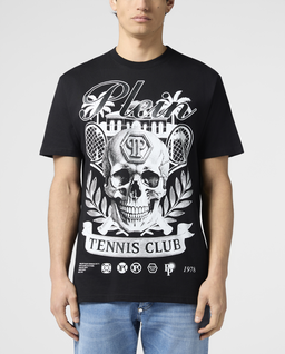Czarny t-shirt Skull Tennis Club - Image #1