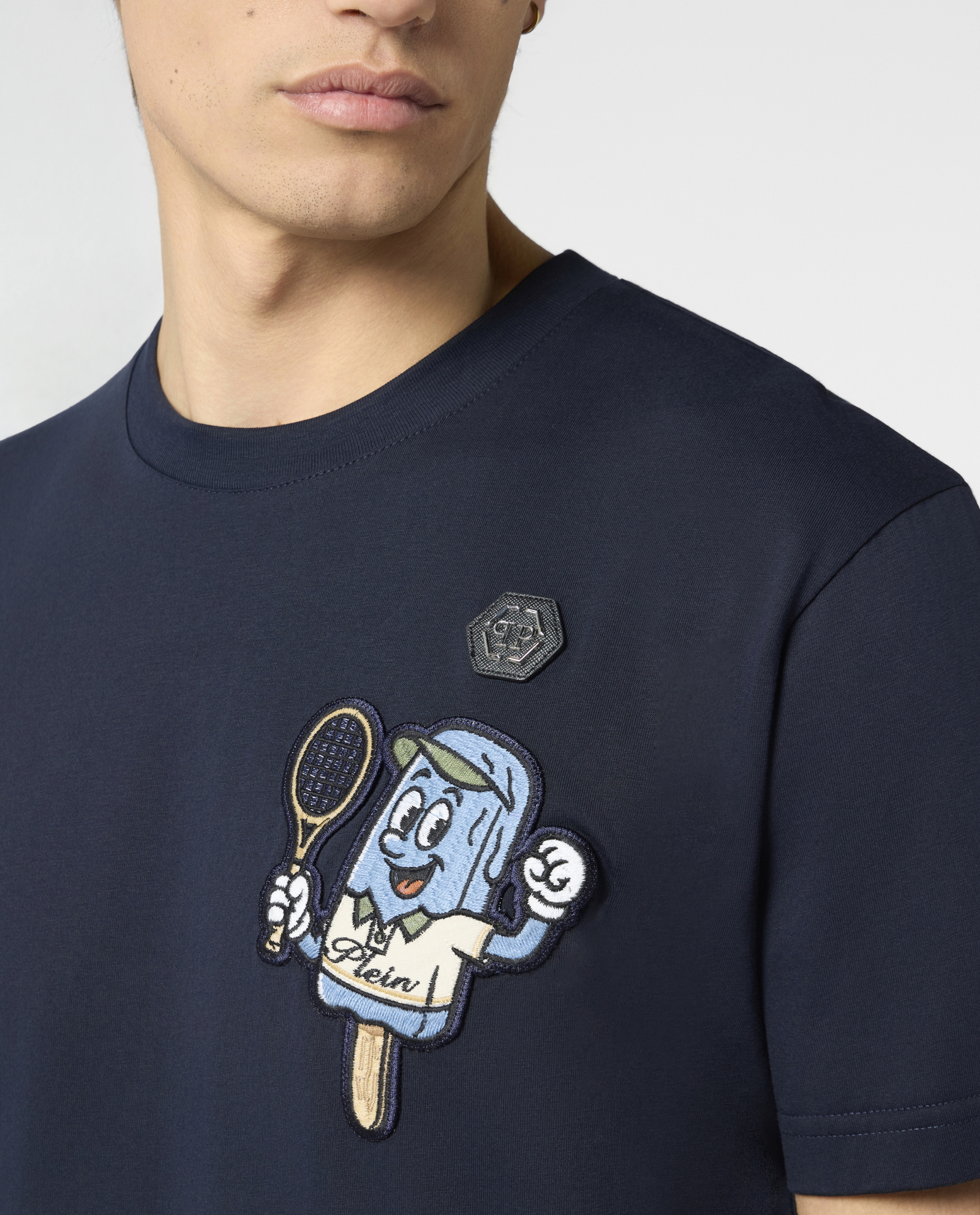 Granatowy t-shirt Gelato Monsters - Image #4
