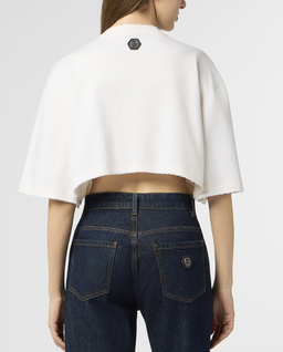 Biały crop top Tennis Club - Image #2