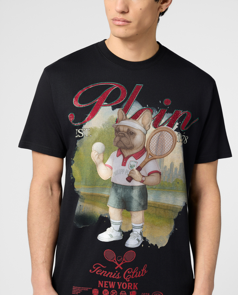 Czarny t-shirt Bulldog Tennis - Image #4