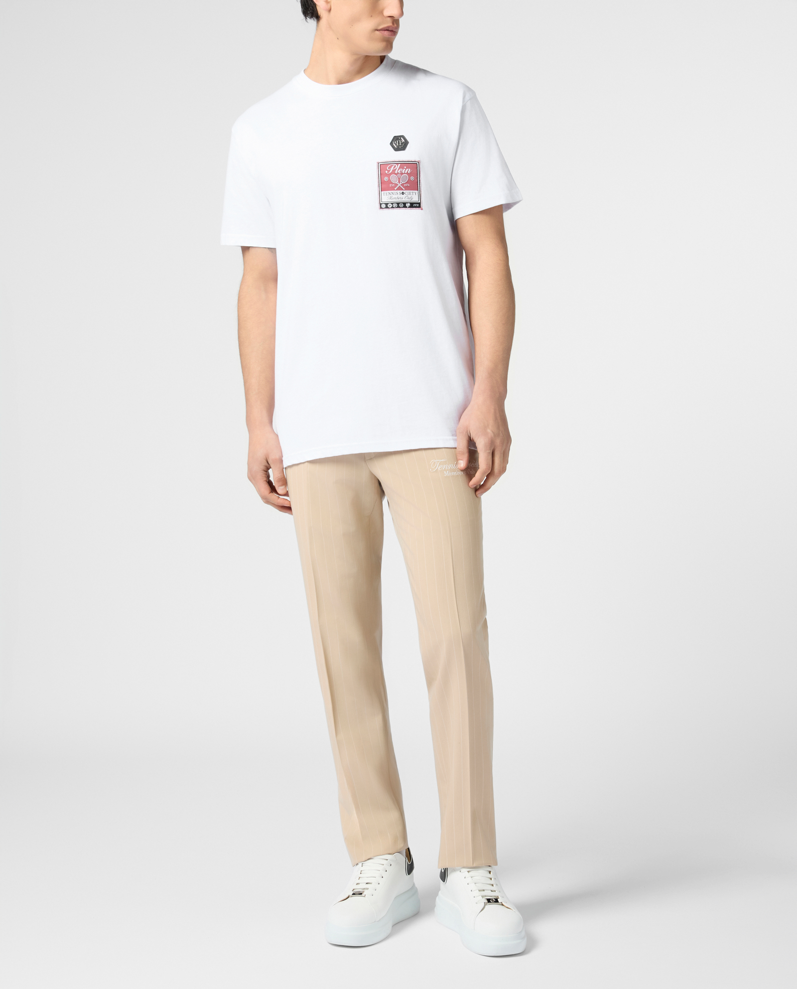 Biały t-shirt Tennis Society - Image #3