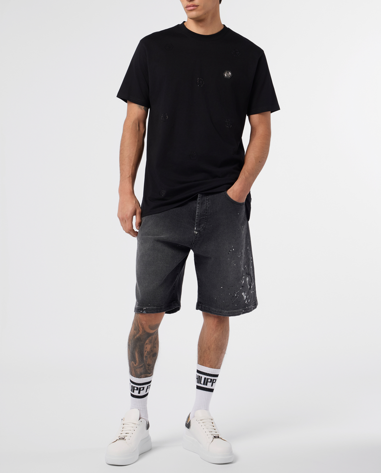 Bawełniany t-shirt z logowaniem - Image #3