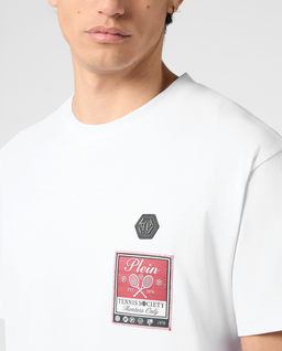 Biały t-shirt Tennis Society - Image #4